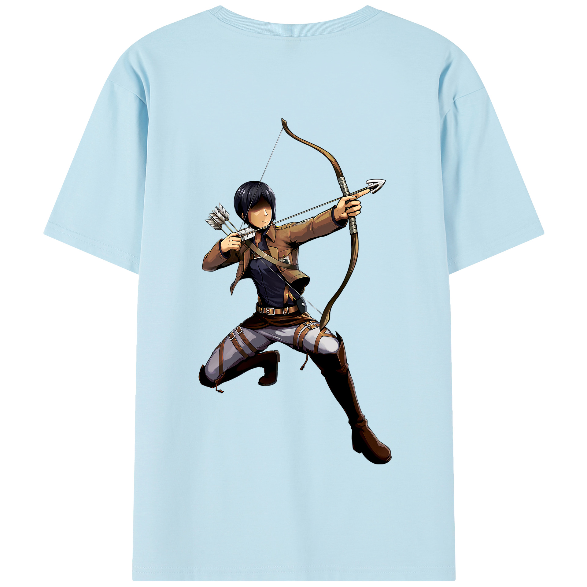 （画像用） 進撃の巨人 Attack on Titan 綿100％半袖Tシャツ（背面プリント）